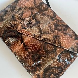 J.RENEE SNAKESKIN. 21” LONG STRAP. GORGEOUS FALL COLORS. MANY SHADES.UNUSED.